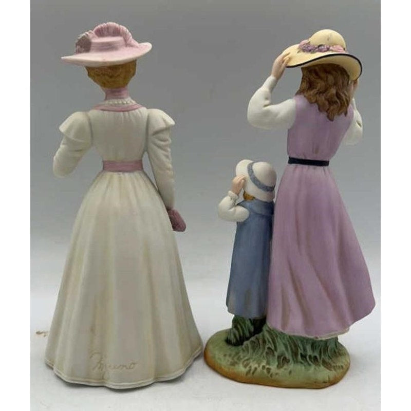 Home Interiors Porcelain Figurines Francesca 1997 & "Summer Days" girls 88412-98