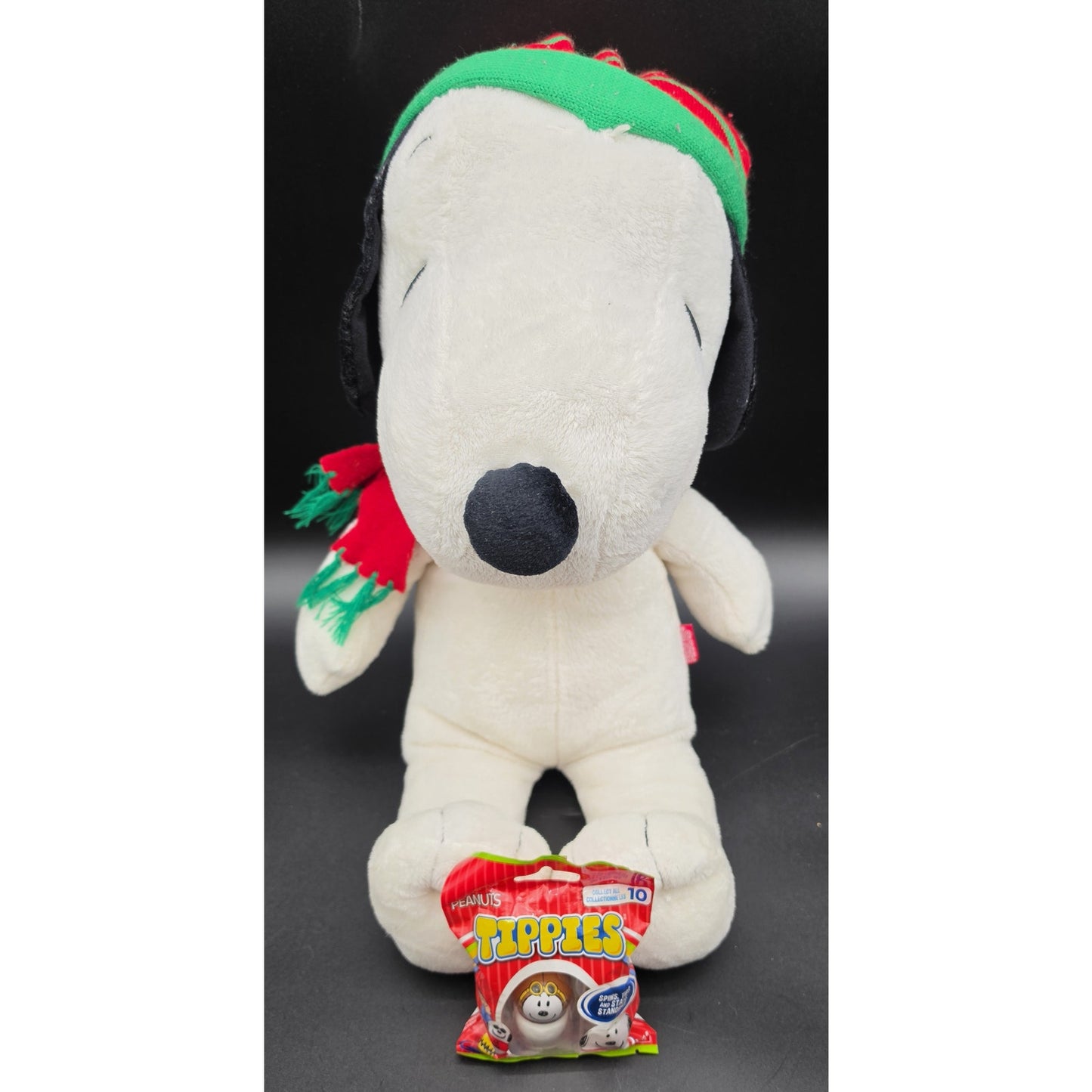 2015 Snoopy Christmas Plush + 2020 Bandai Tippies Snoopy – Clean & Adorable