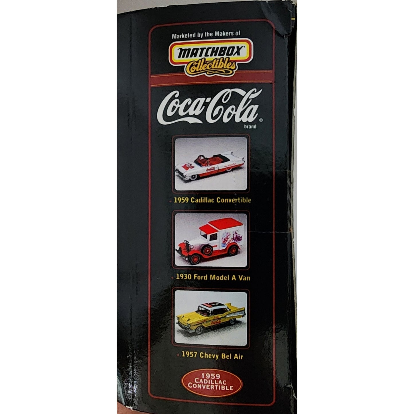 Coca-Cola 1959 Cadillac Convertible Santa Claus Matchbox Collectible DieCast VTG