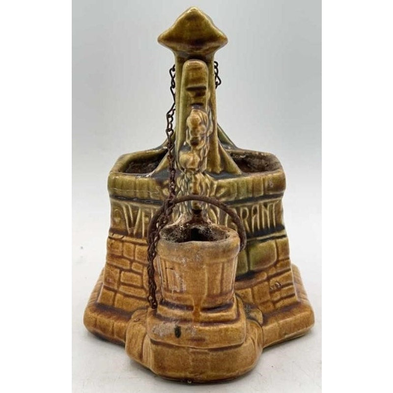 Vintage McCoy Pottery Wishing Well Planter – Rustic Mid-Century Charm