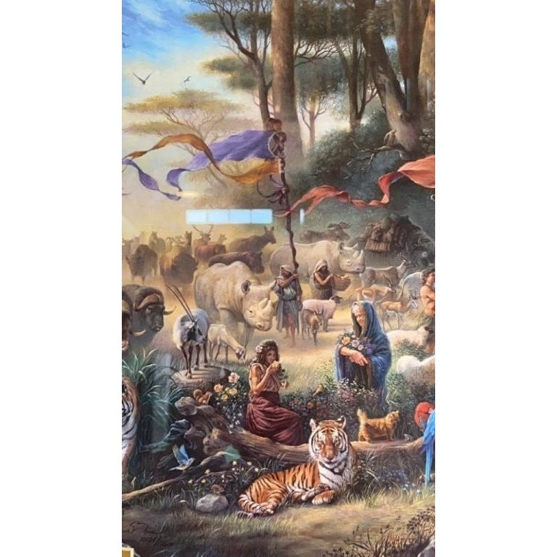 Tom duBois "The Invitation" Signed Ltd Ed Framed Print COA Noah's Ark 43"x26"