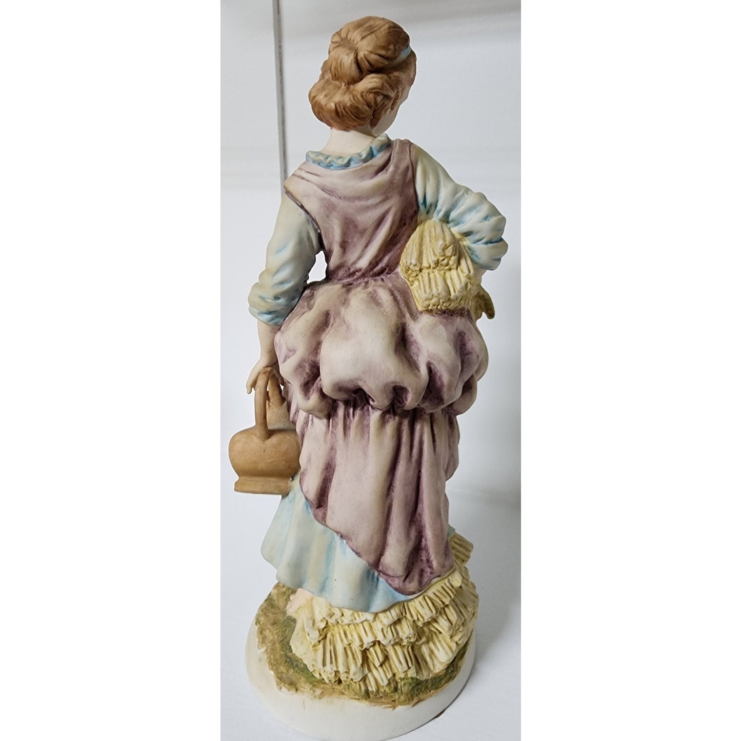 Lefton China Harvest Figurines Man & Woman – Hand Painted Vintage – 10” Tall