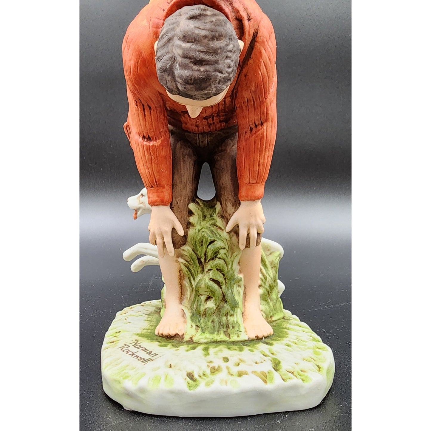 1981 Norman Rockwell Leap Frog Figurine Dave Grossman Ltd Ed 975/1000 Japan