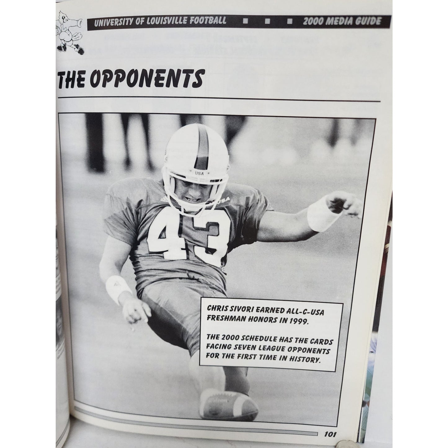 Louisville 2000 Cardinal Football Book 200 Pages Stats Photos Coach John Smith