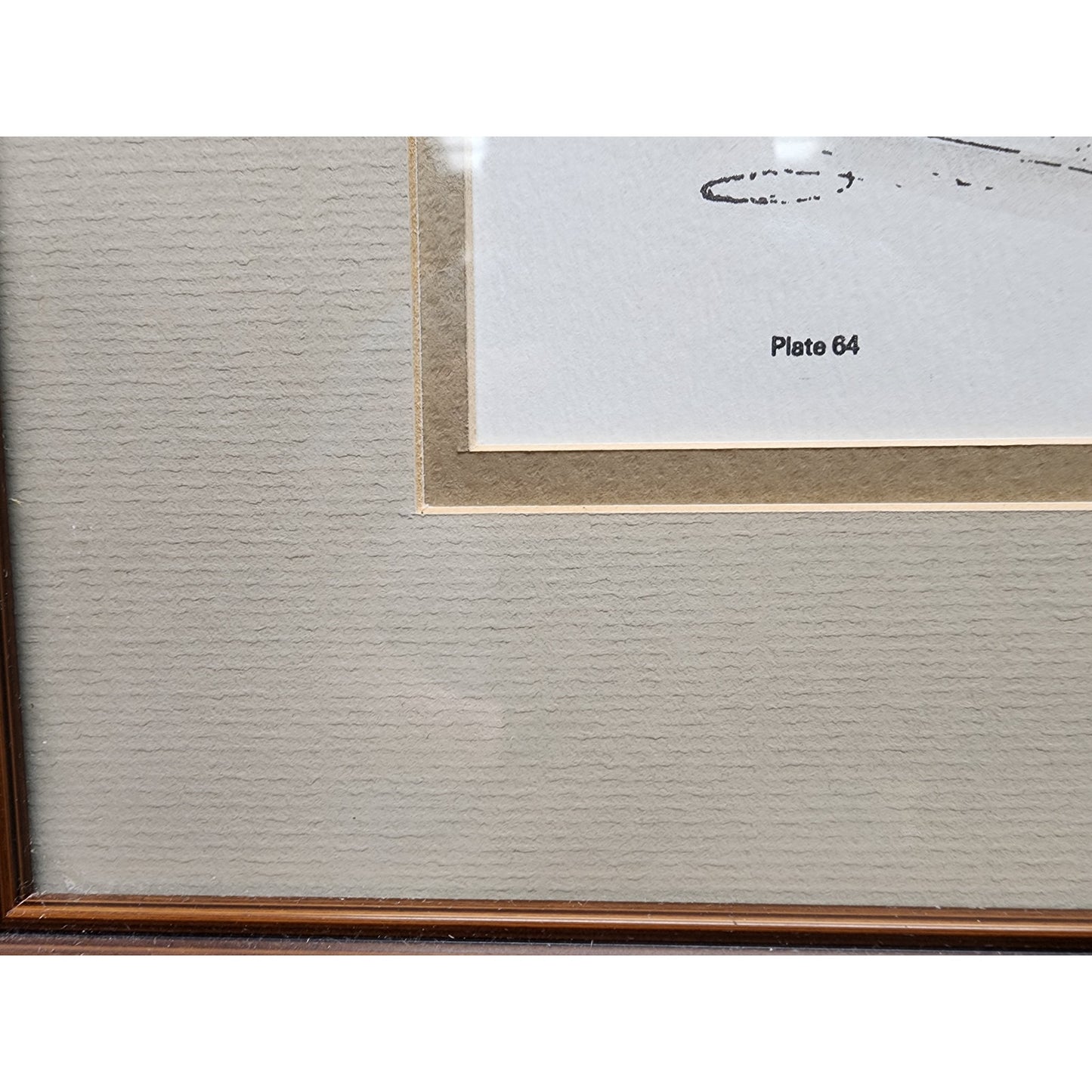 Howard Fain Signed Lithograph "On the Southern R.R. at Wilmore" Glass Framed VTG