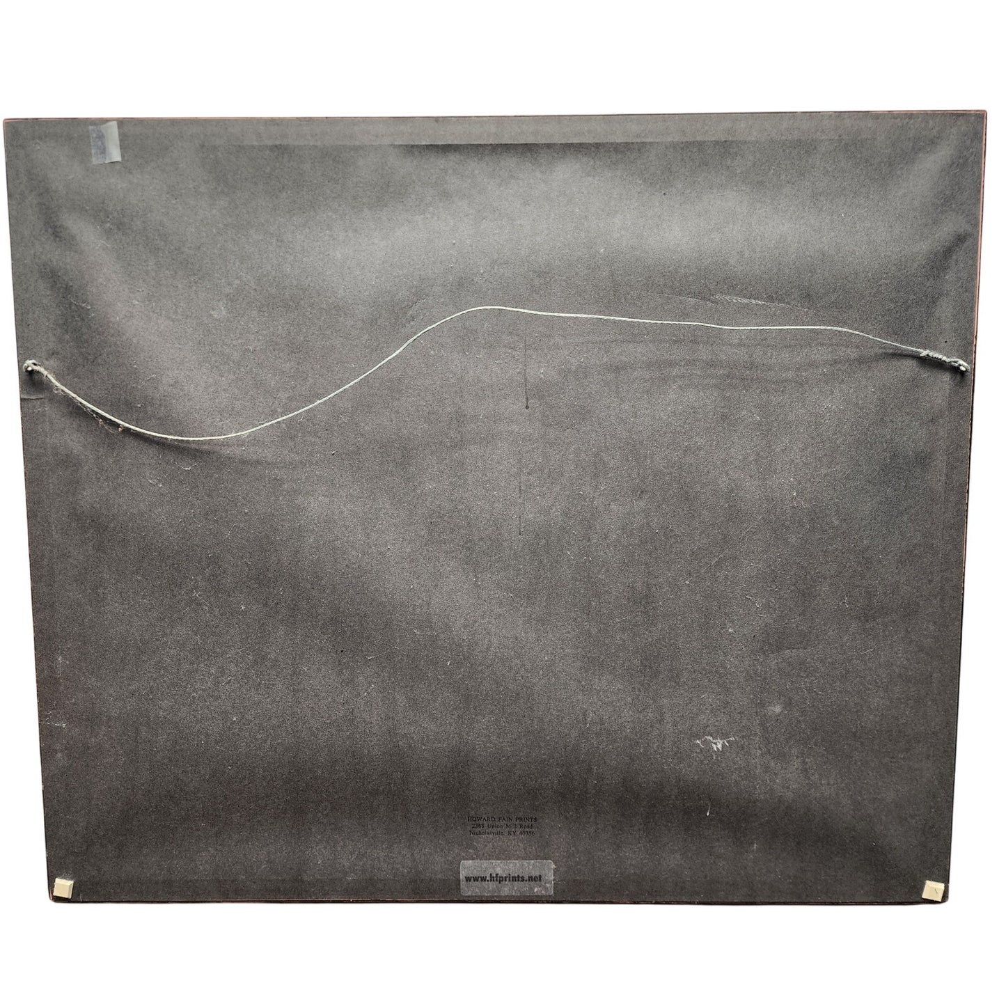 Howard Fain Signed Lithograph "On the Southern R.R. at Wilmore" Glass Framed VTG