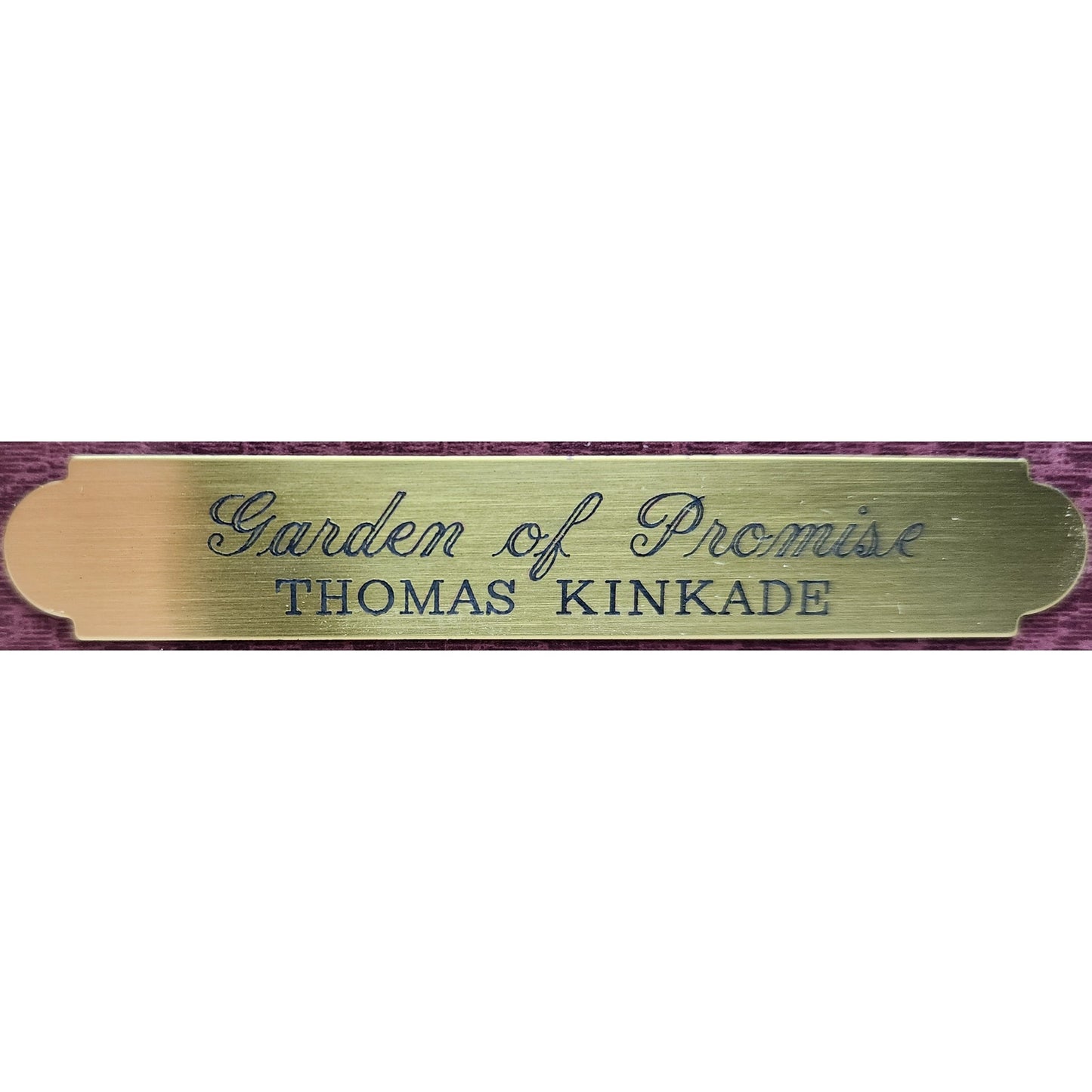 Thomas Kinkade Garden of Promise Lithograph Framed 22x29 Psalm 145:13 2002
