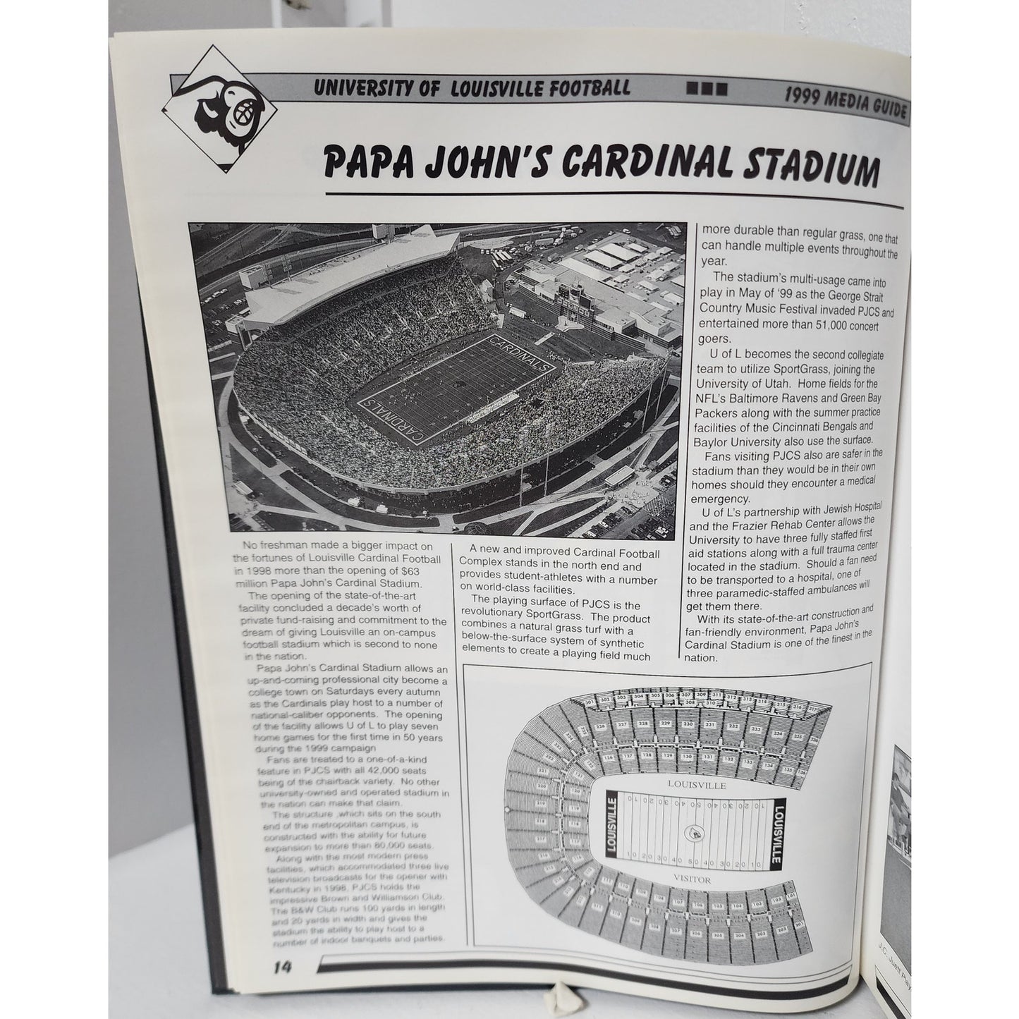 Louisville 1999 Cardinal Football Book 204 Pages Stats Photos Coach John Smith
