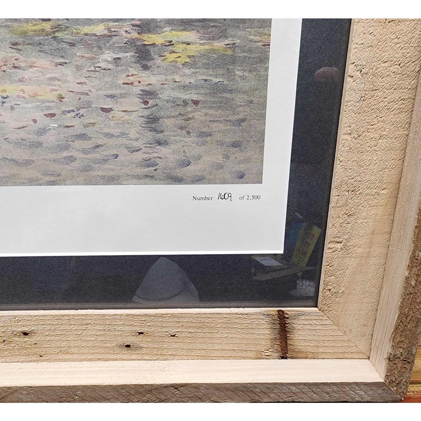 Paul Sawyier Lithograph Palisades in Autumn 1990 COA #1609/2500 Framed 27x21