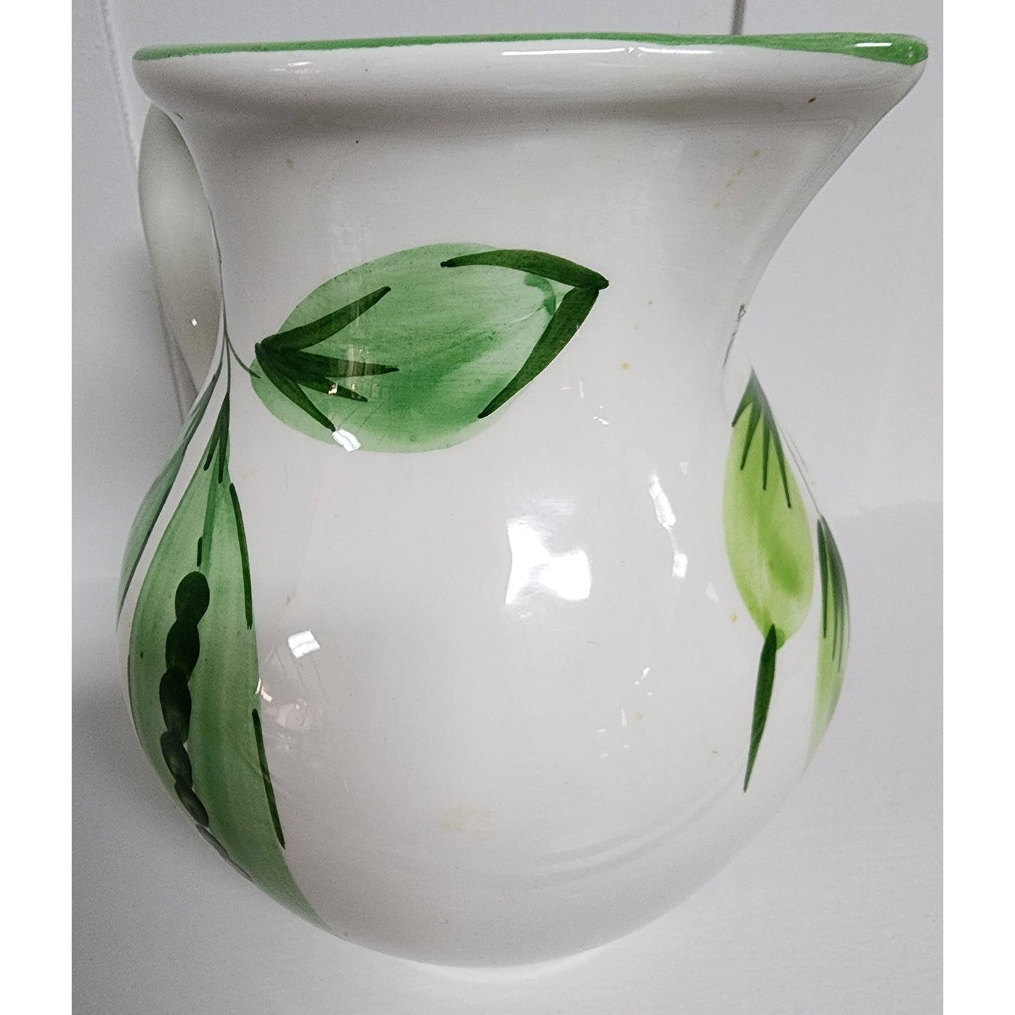 Pizzato Italian Ceramic Pitcher Hand Painted Tomato Fruit 7.25” Vintage Italy