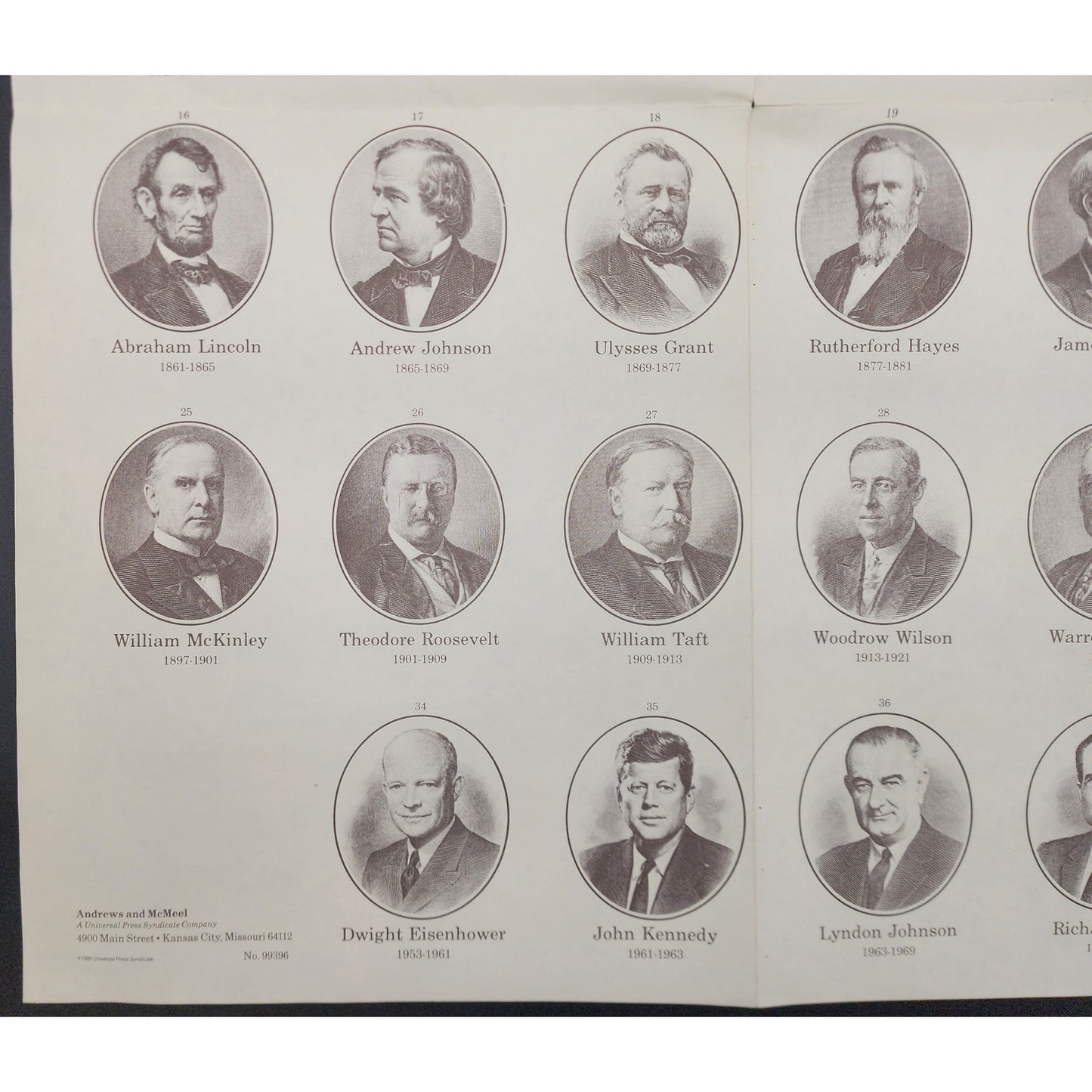 2007 Presidential US Mint $1 Proof Set + 1989 Mini Page Presidents Foldout Bundle