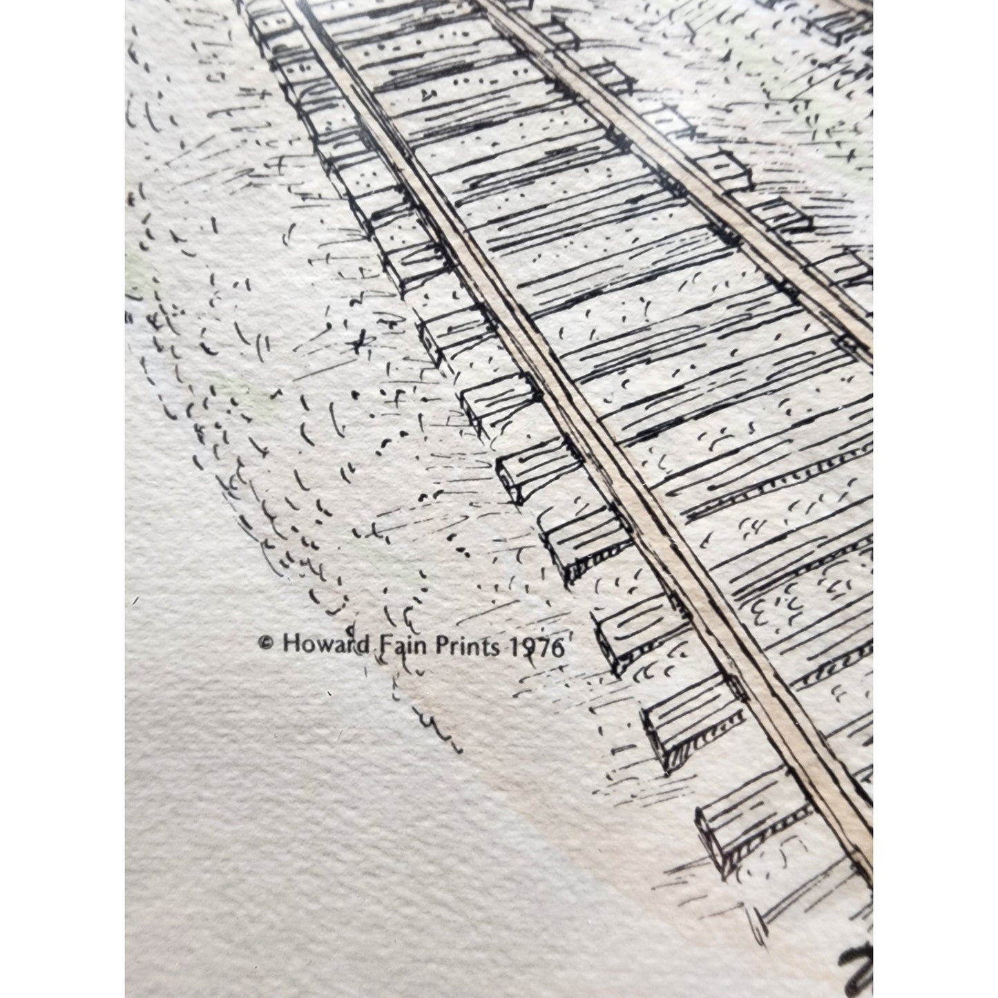 Howard Fain “Wilmore Depot” Lithograph Signed & Numbered 190/300 Framed w/ Mat