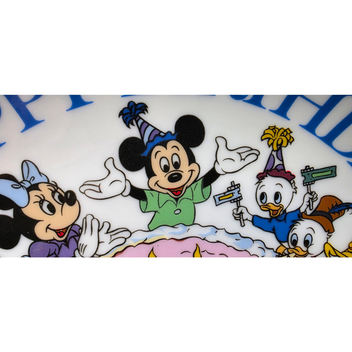 Vintage Mickey Mouse 50th Birthday Commemorative Plate 1978 Gold Rim Disney 9.25"