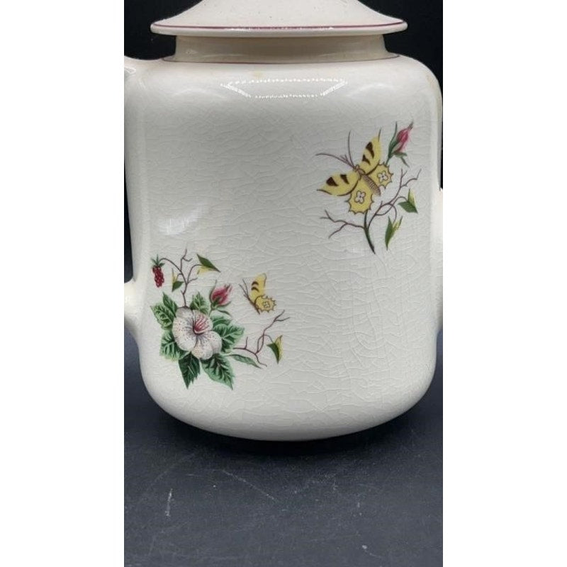Vintage Edwin Knowles "Spring Glory" Coffee Pot - 1950s