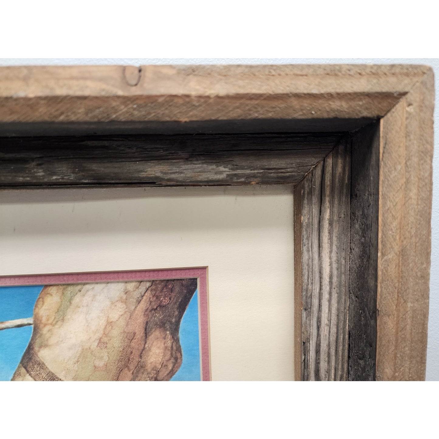 Jim Oliver Signed Lithograph “Wood Ducks” Plate 13  Rustic Framed Wildlife 27x23