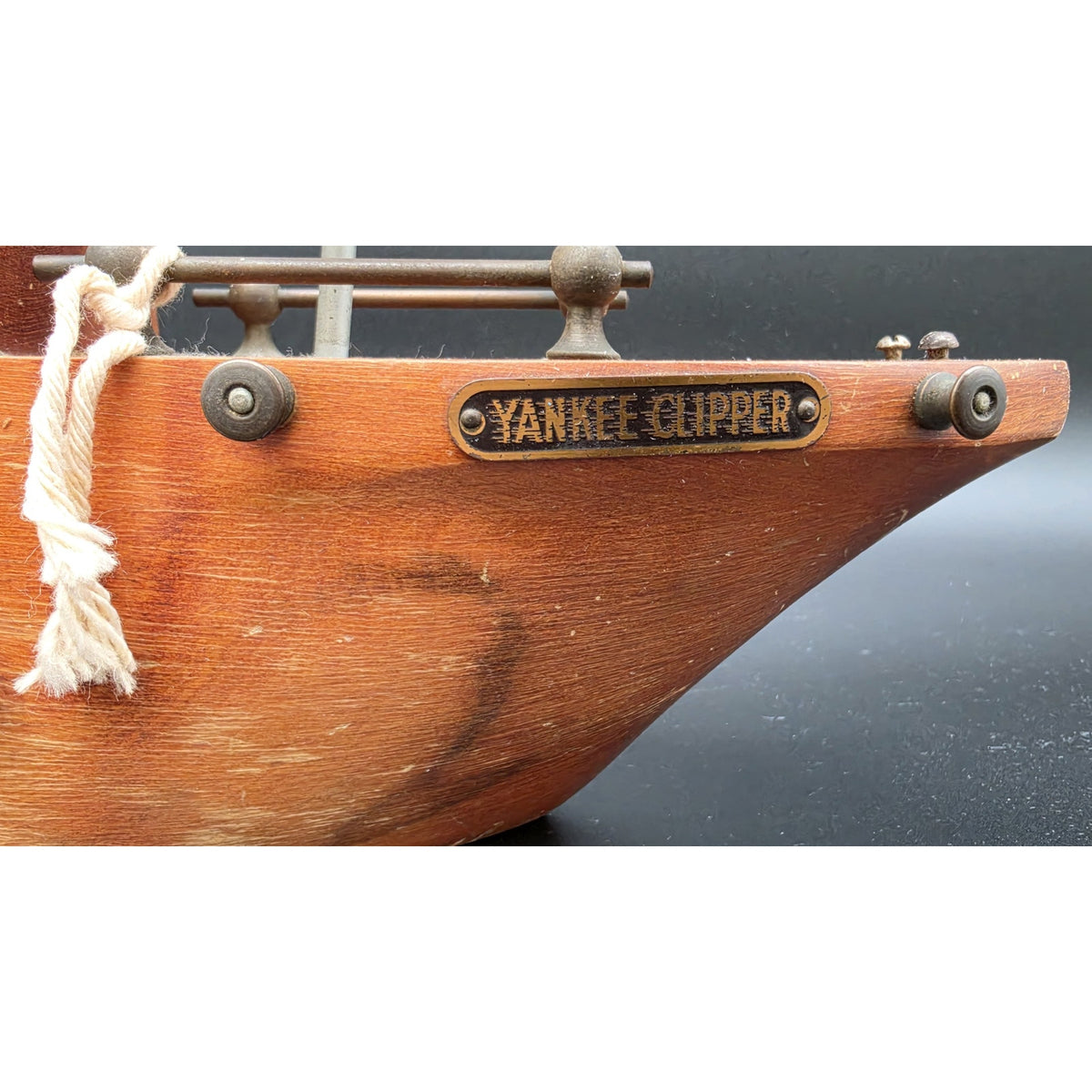 Vintage Yankee Clipper Ship Clock Sessions MasterCrafters Wood & Steel Nonworking