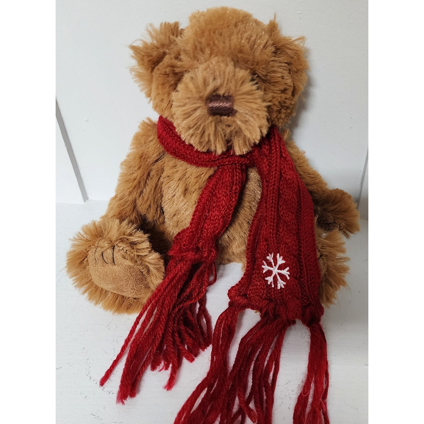 Boyds “Floyd” Archive Bear + Bath & Body Works Snowflake Scarf Bear, 2 Plush Set