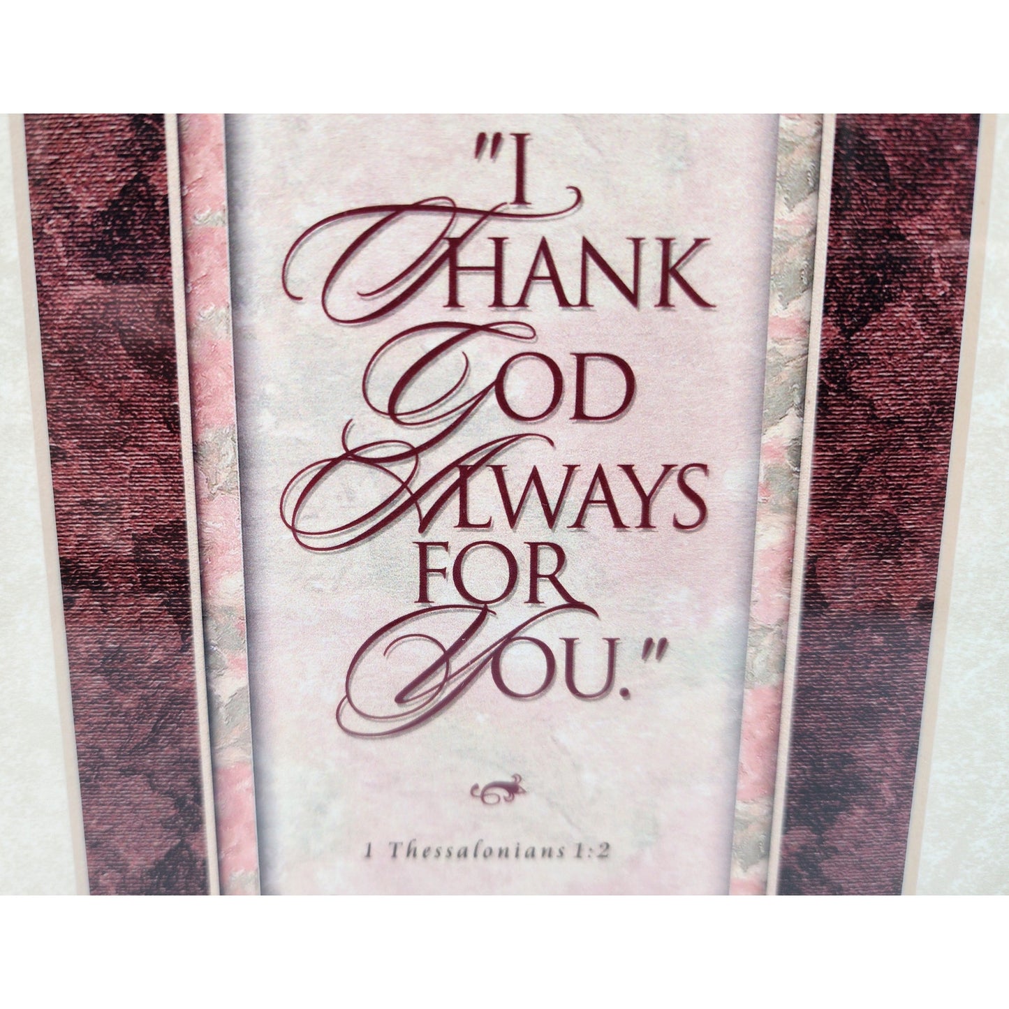 Ornate Gold Framed “Mother” Poem – 17" x 9.25" w/ 1 Thessalonians 1:2 Scripture