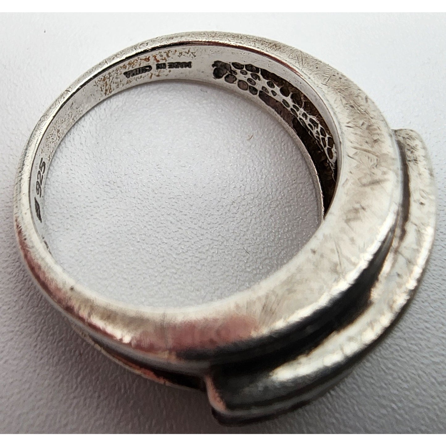 Vintage 925 Sterling Silver Amethyst Channel Ring Size Ladies 7