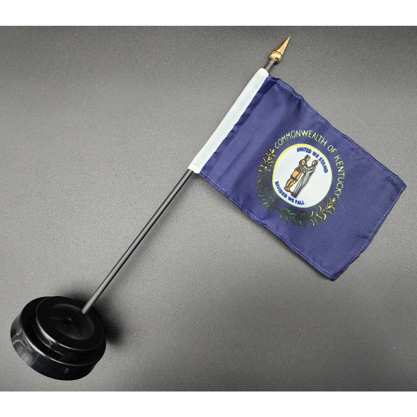 Kentucky Heritage Silver Set: 5oz Cumberland Gap, 1oz Flag Bar, Silver Quarter, $1 Bluegrass Coin