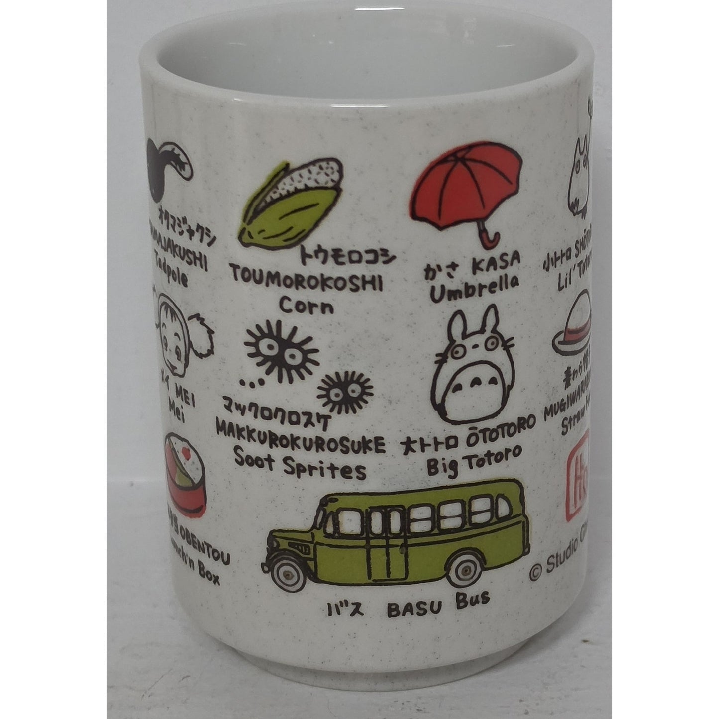 Studio Ghibli Totoro Stoneware Mug Benelic Japan w/ Box 4" Vintage Cute