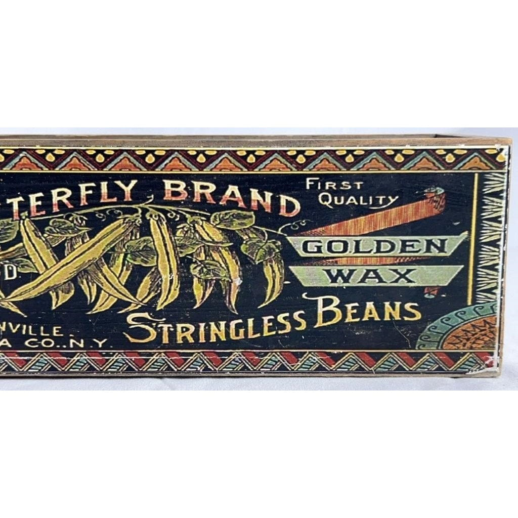Butterfly Brand Stringless Beans Wooden Storage Box – Decorative Trinket Jewelry