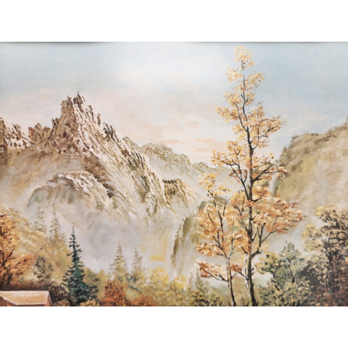 Rock of Ages Signed Lithograph, Jim Hamilton 266/500 Framed Inspiring Landscape