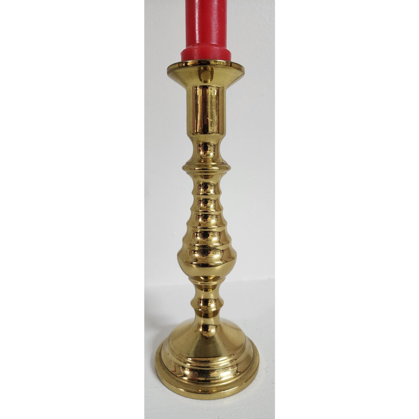 Pair Vintage Brass Candle Holders – 2.75" & 6.75" – Classic & Ornate Styles