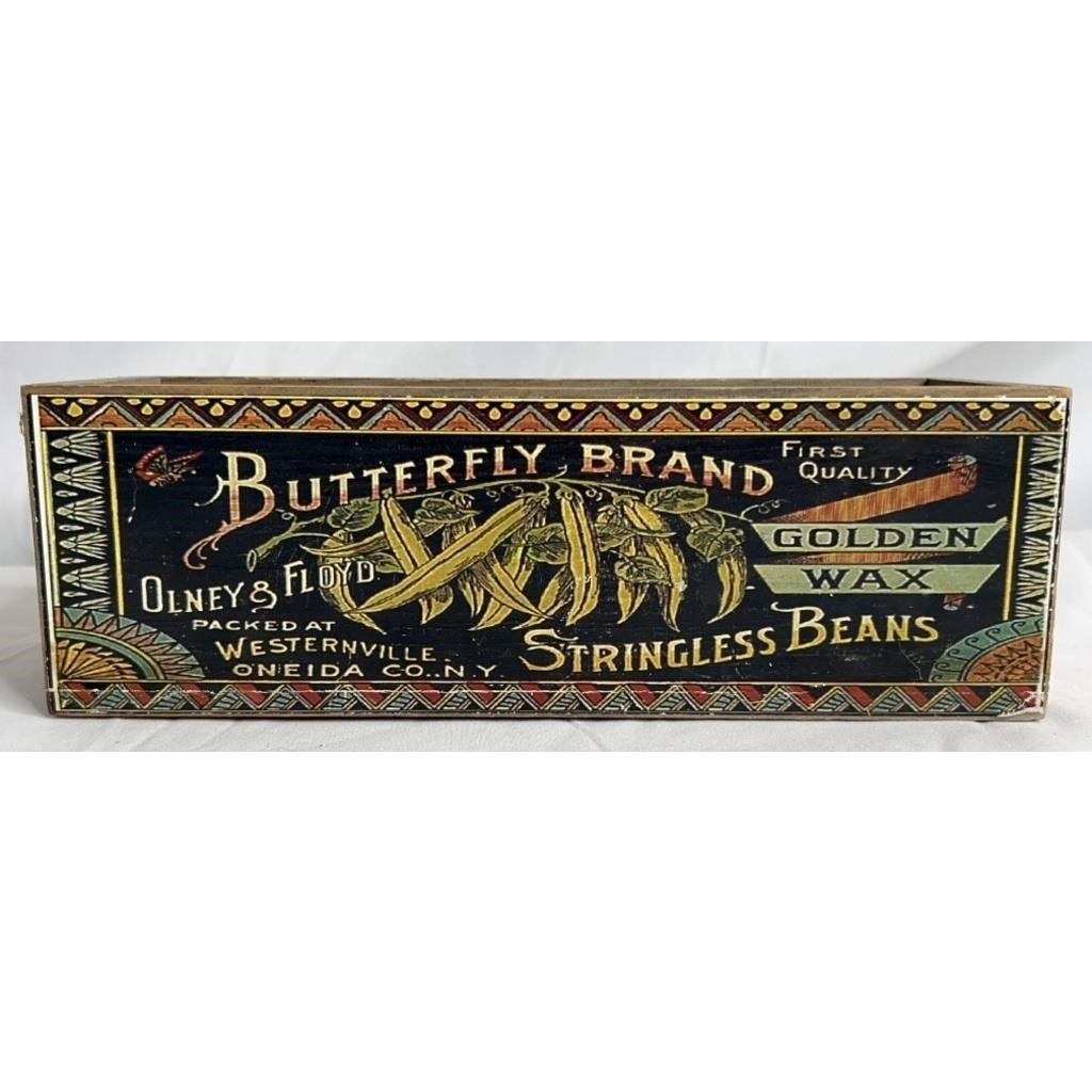 Butterfly Brand Stringless Beans Wooden Storage Box – Decorative Trinket Jewelry