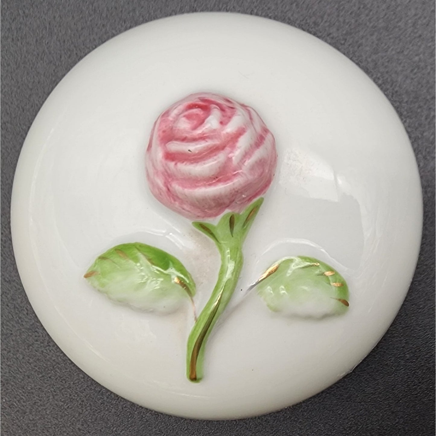 Orient Express Japan Elizabeth Arden Porcelain Rose Candle w/ Lid Vintage