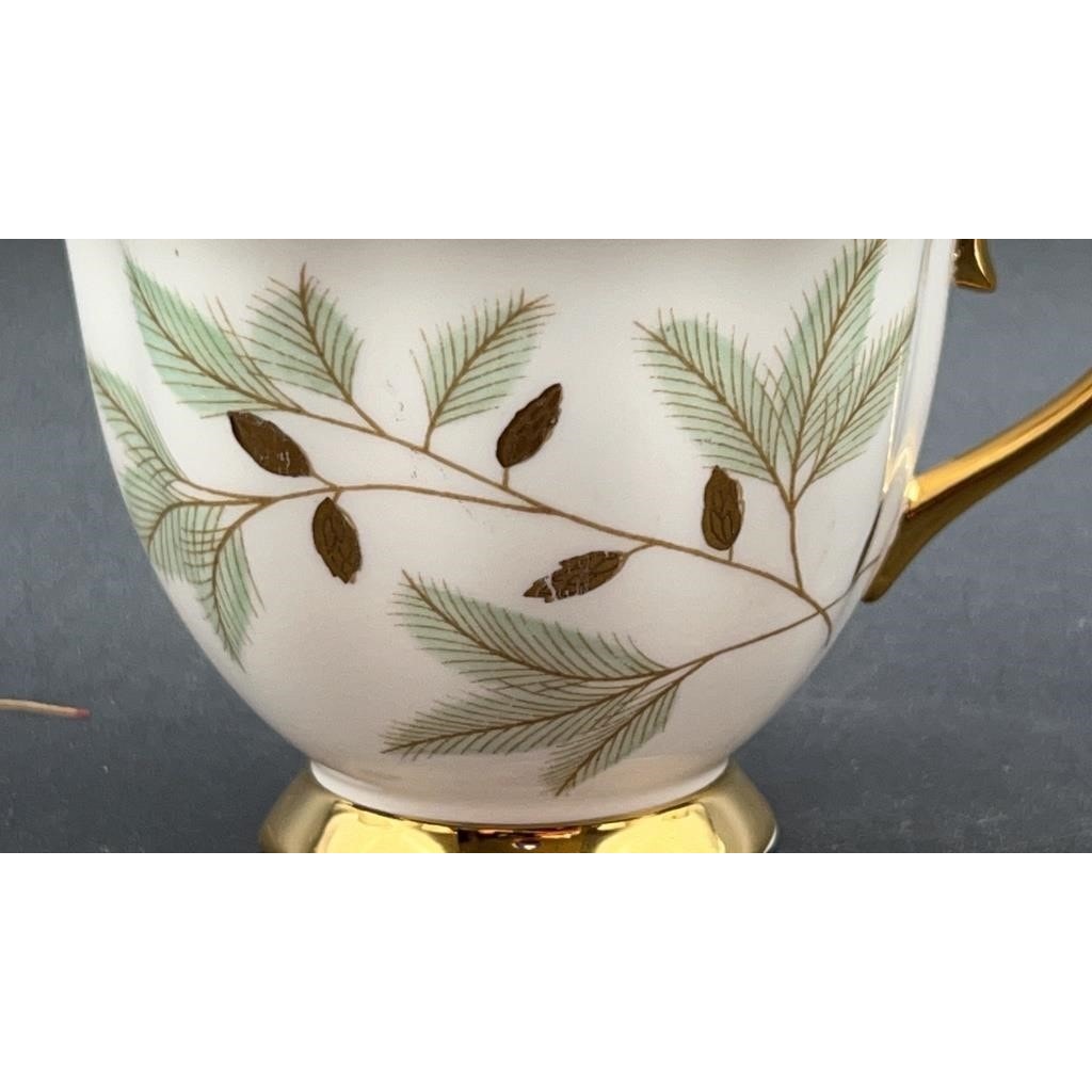Royal Albert Braemar Bone China Tea Cup & Saucer Set of 6 Pink Gold Pinecone