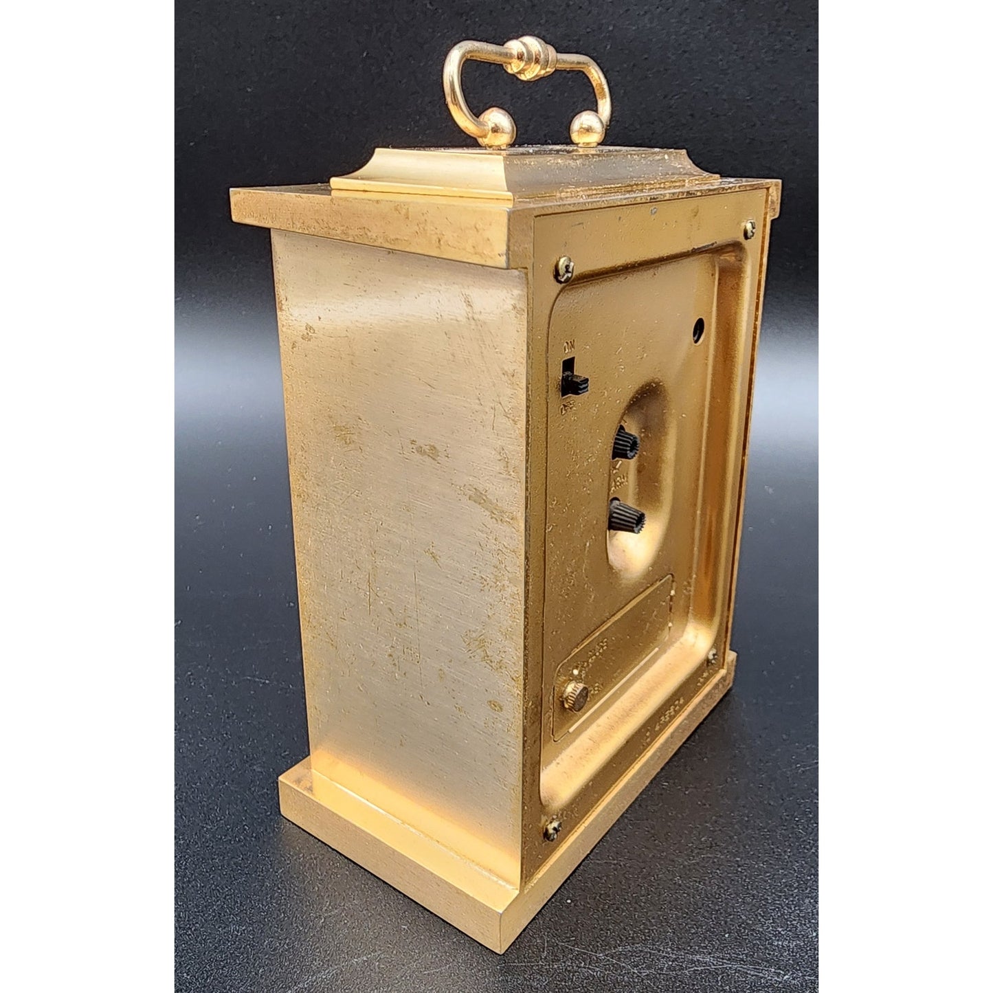Vintage Bulova Brass Quartz Alarm Clock Japan – Carriage Style, Tested & Working