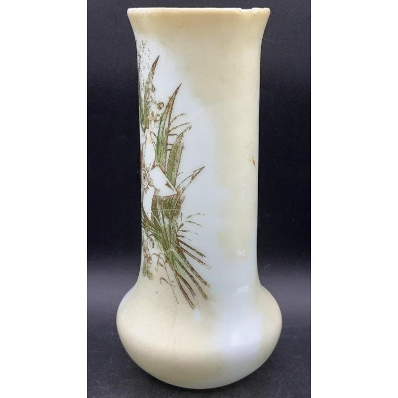 VTG Takahashi Soft Flower San Francisco Bud Vase Hand-Painted 11.5"