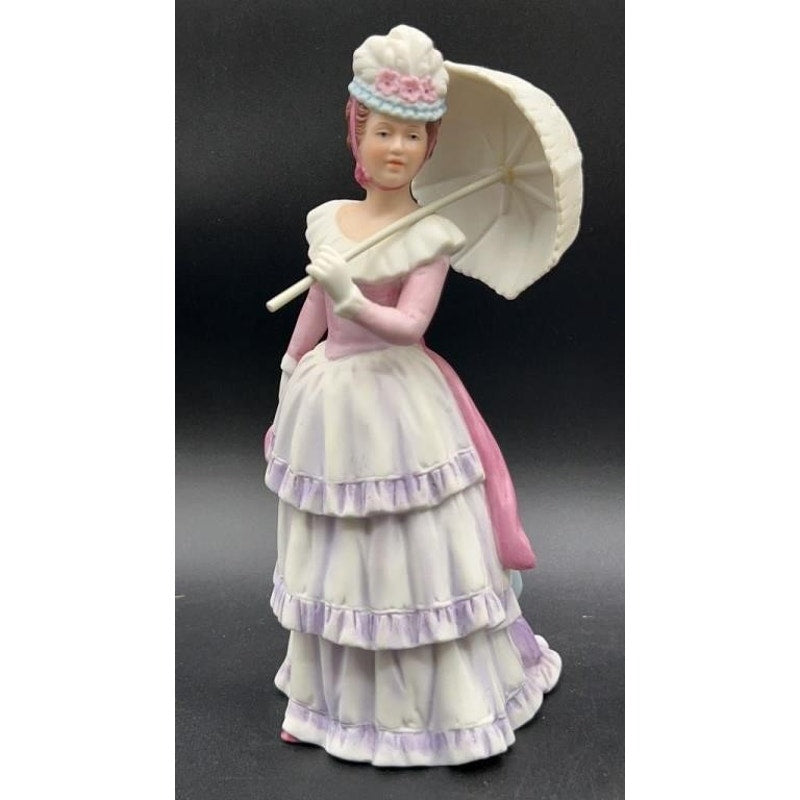 3 Homco Porcelain Figurines Bride's Day, Charlotte Rose &  Victorian Lady Lovely