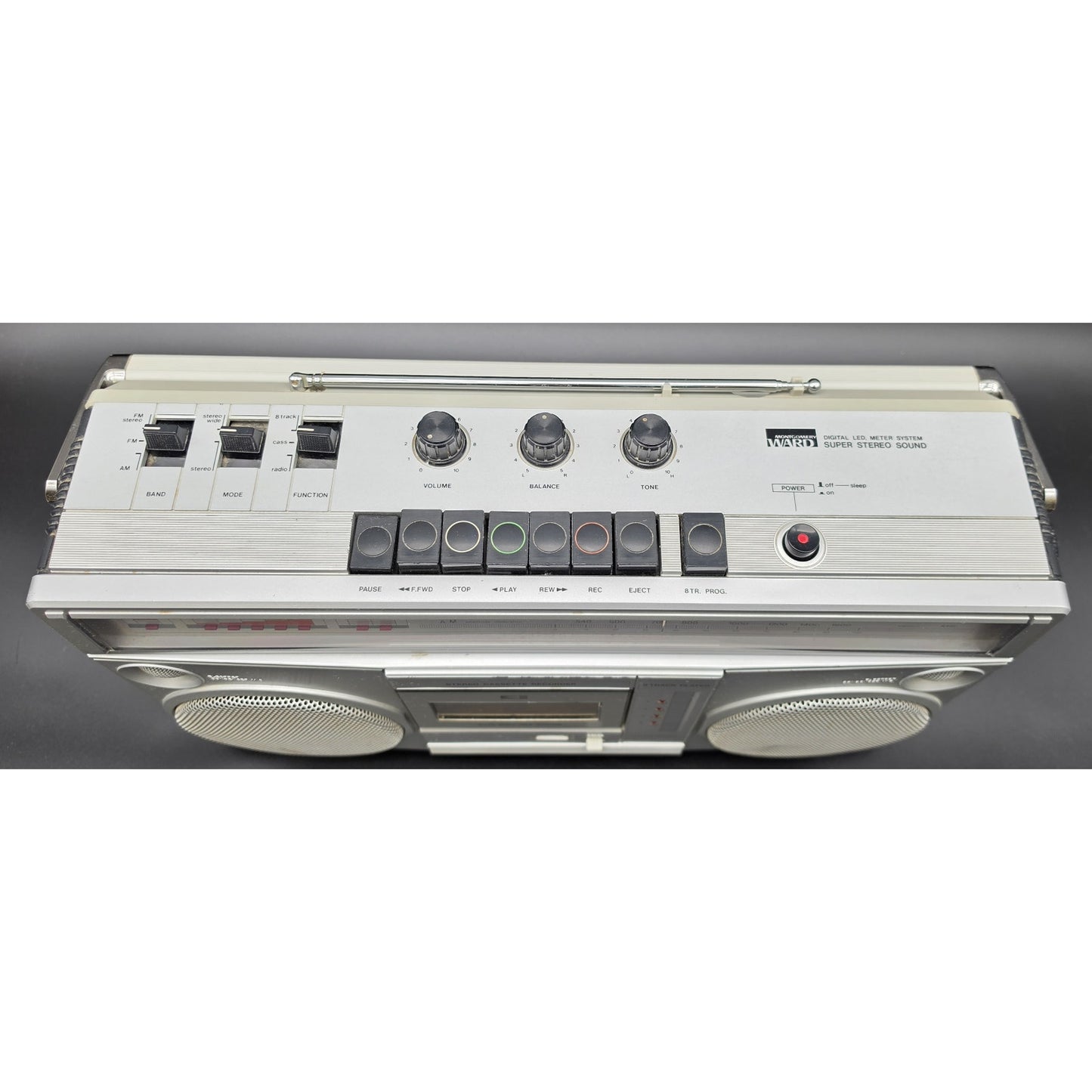 Vintage Montgomery Ward GEN‑3995A Radio Cassette 8‑Track Stereo Tested Boombox