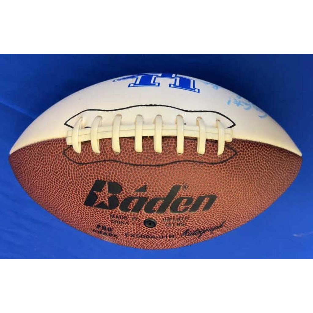 Kentucky Wildcats Rich Brooks Signed Football Go Cats! Autograph NCAA Coach UK