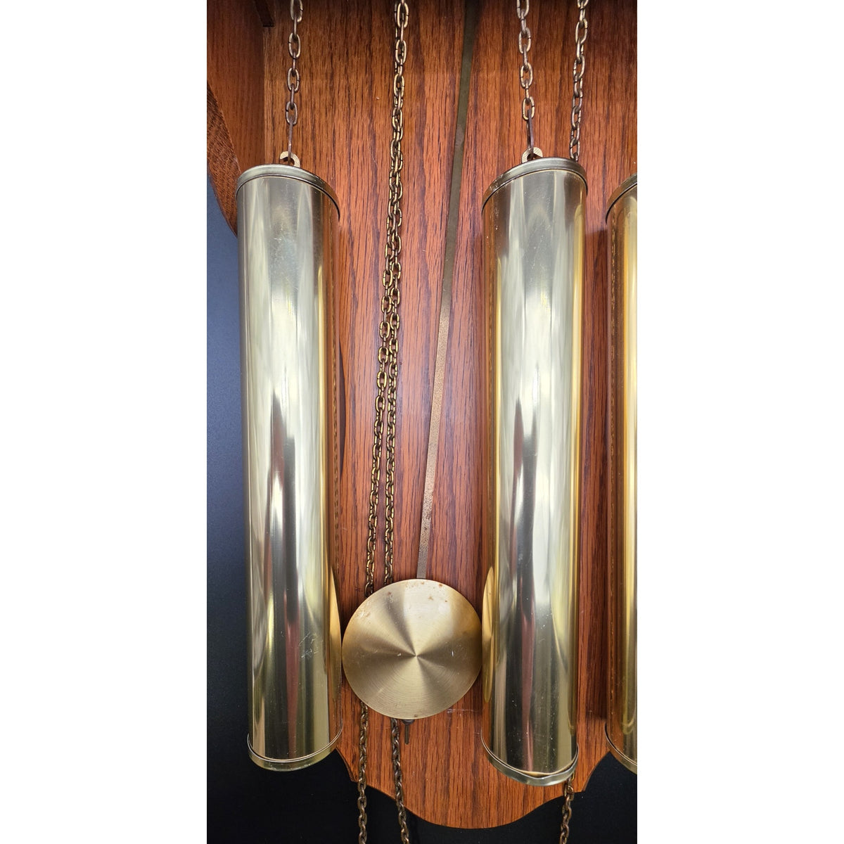 Vintage Tempus Fugit Wall (Time Flies) Clock Wood 31.5" Germany Pendulum Weights