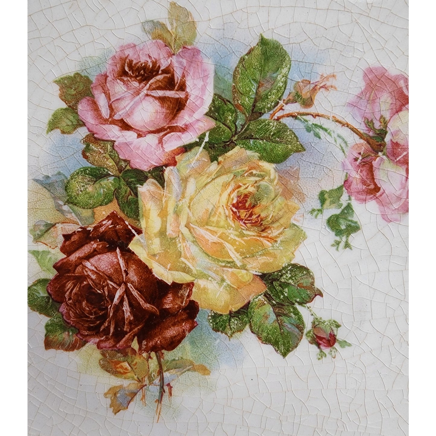 D & W Millard Pottery Lord’s Prayer Plate 9.25" Gold Script Hand Painted Vintage