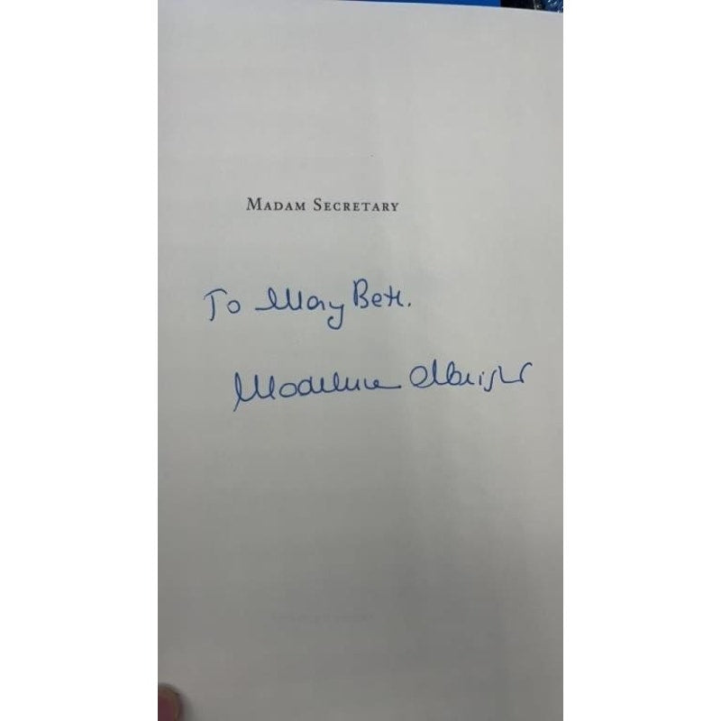 2 Signed Books Albright & Baker US Secretaries of State Memoirs Politics RARE