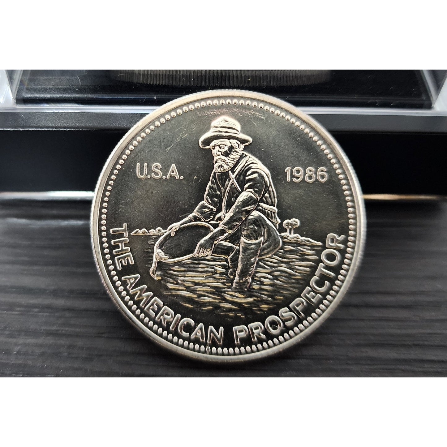 2011 Canada Maple Leaf & 1986 Prospector .9999 Silver 1 Oz Coins  inDisplay Case