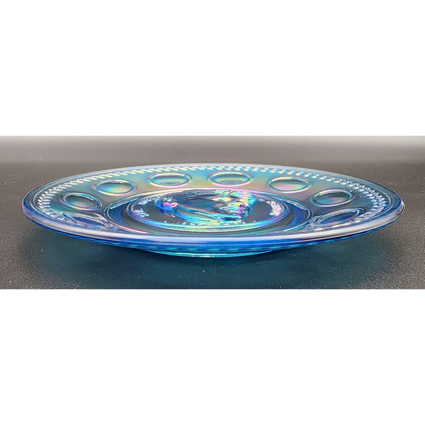 Wheaton RF Kennedy Iridescent Commemorative Plate 8" Raised Relief 1925‑1968