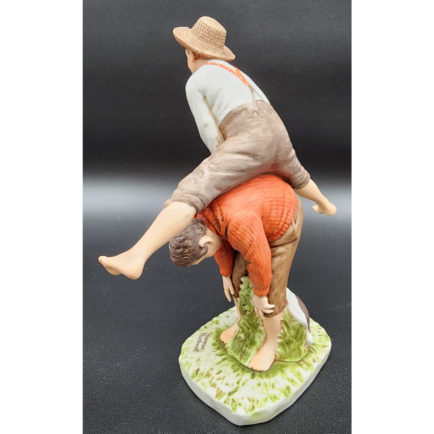 1981 Norman Rockwell Leap Frog Figurine Dave Grossman Ltd Ed 975/1000 Japan