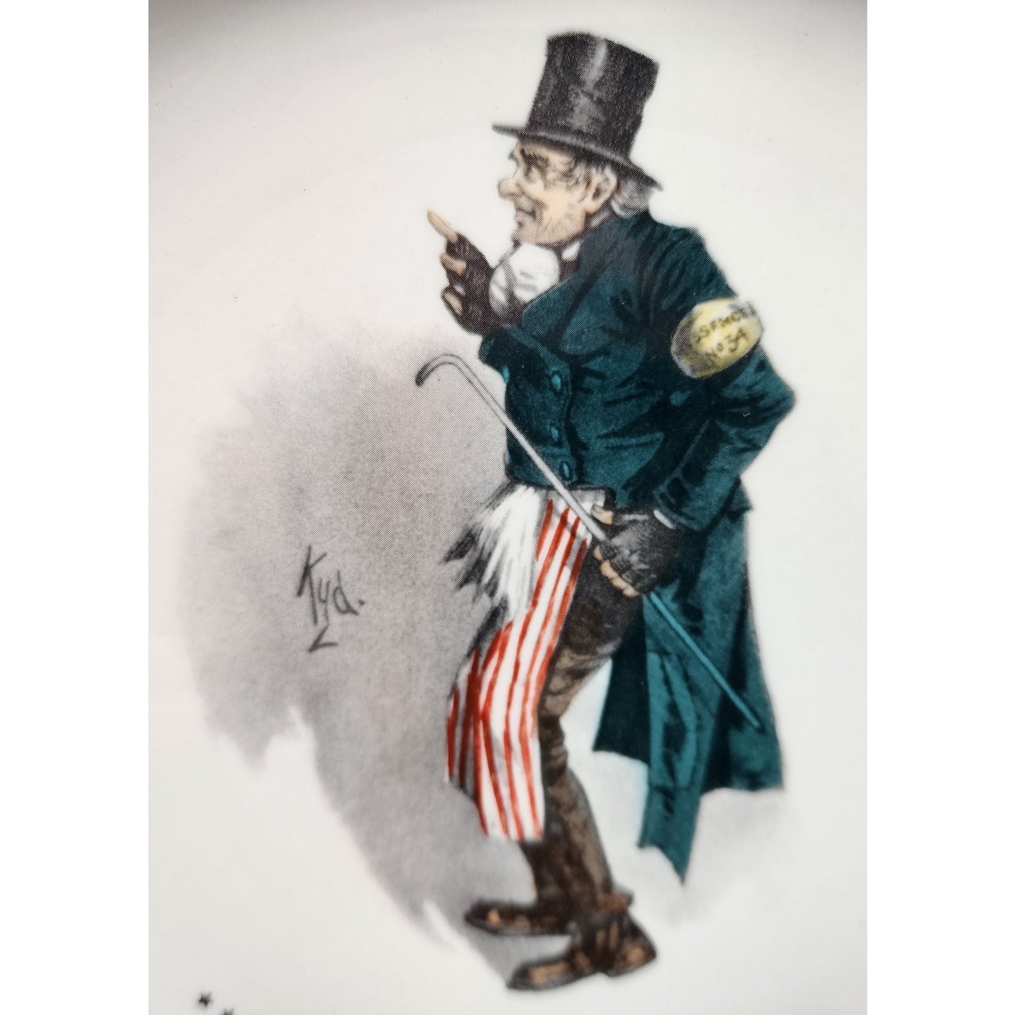 Invento Charles Dickens Hand Colored Plates Set of 5 7" Characters England, VTG