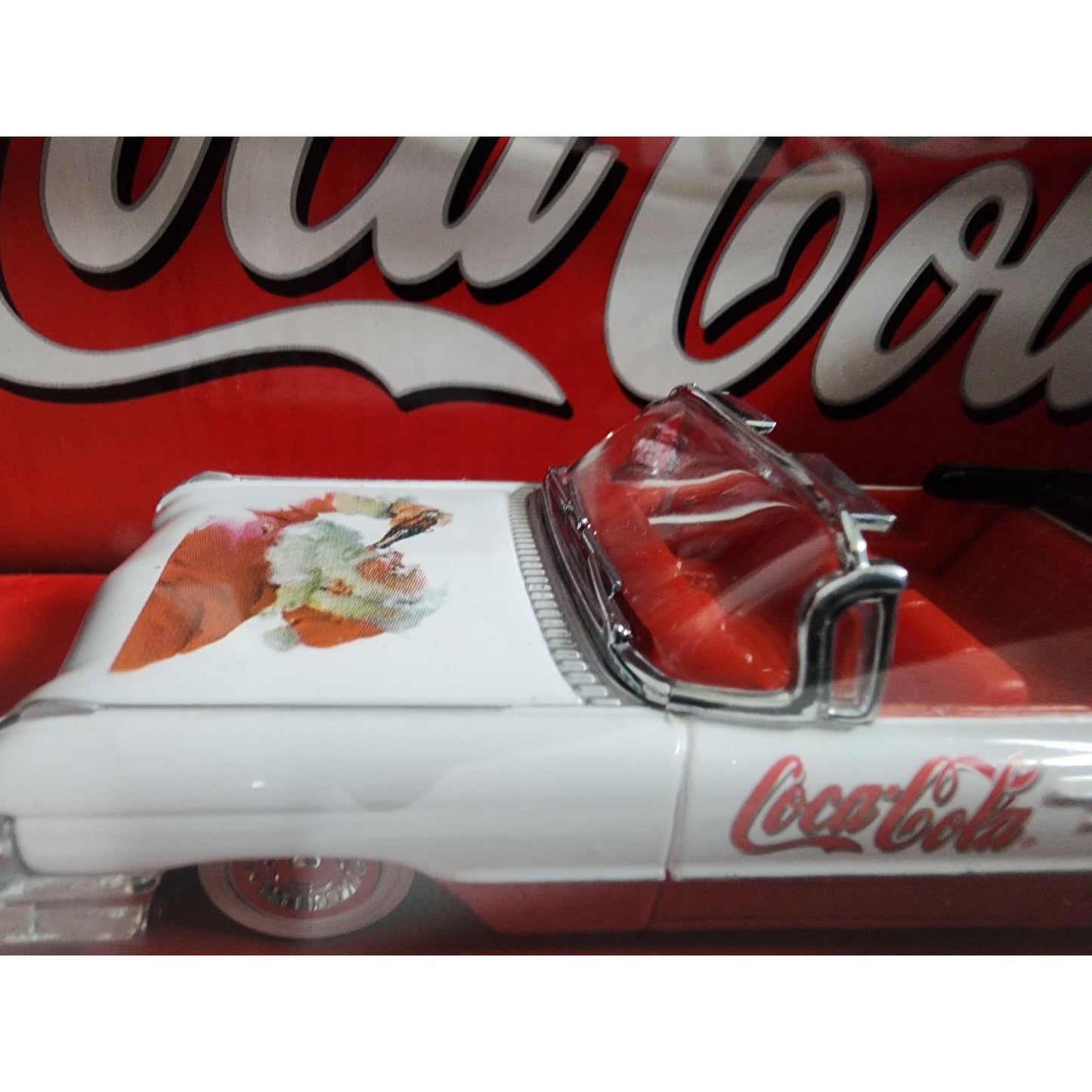 Coca-Cola 1959 Cadillac Convertible Santa Claus Matchbox Collectible DieCast VTG
