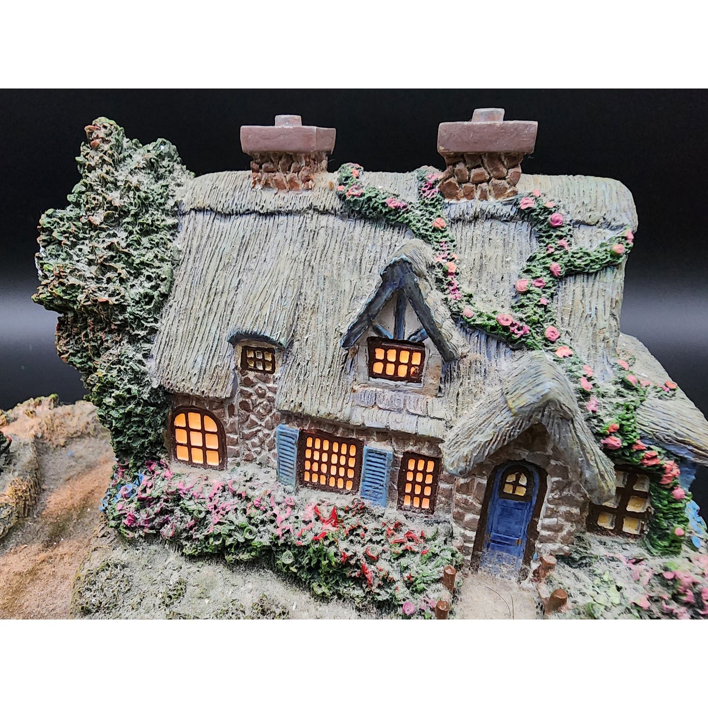 Thomas Kinkade Summer Serenity Masterpiece Village Lighted Sculpture A0083 COA