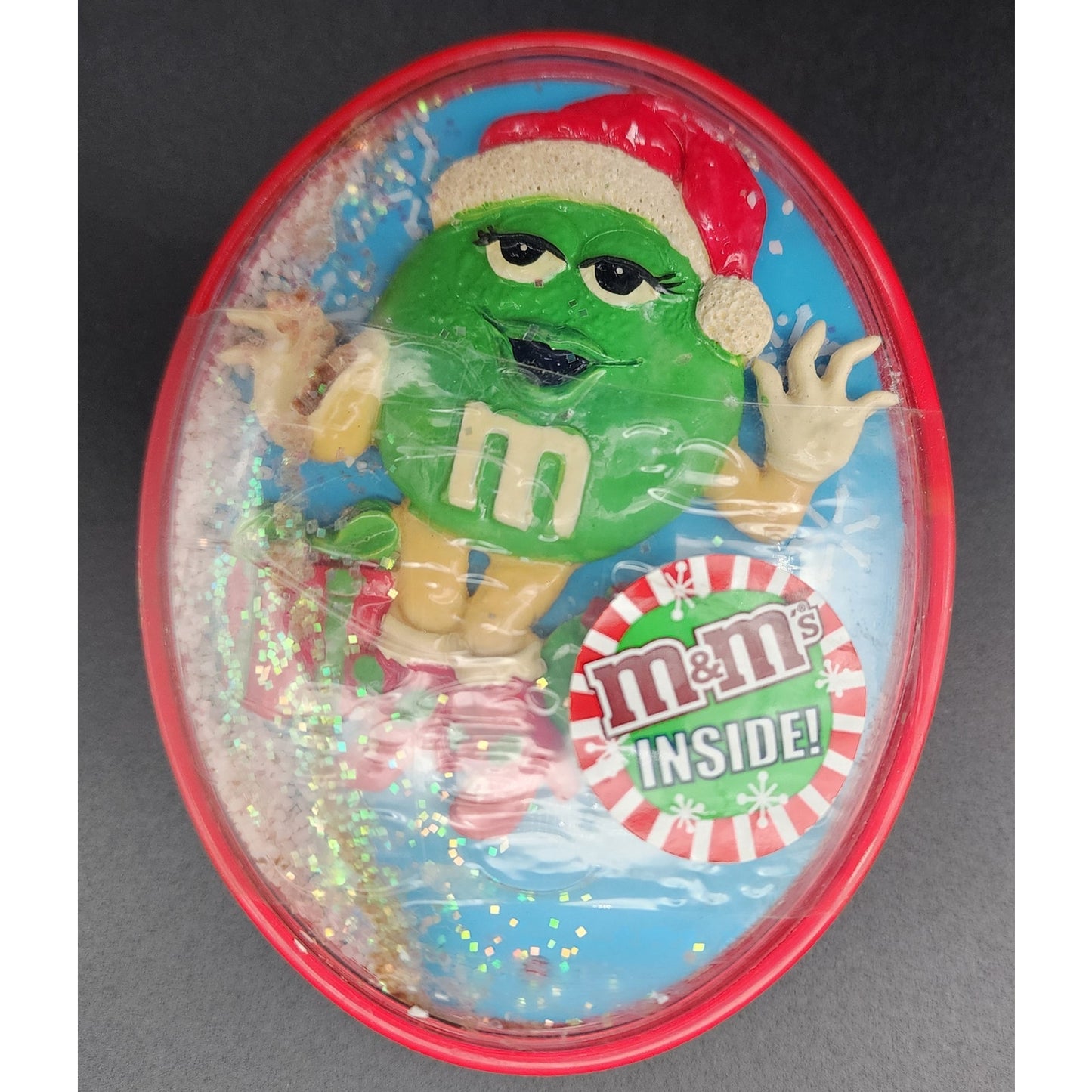 Vintage M&M’s Christmas Lot Ornaments, Gift Boxes & Mini Pail Bowl 1980s–90s