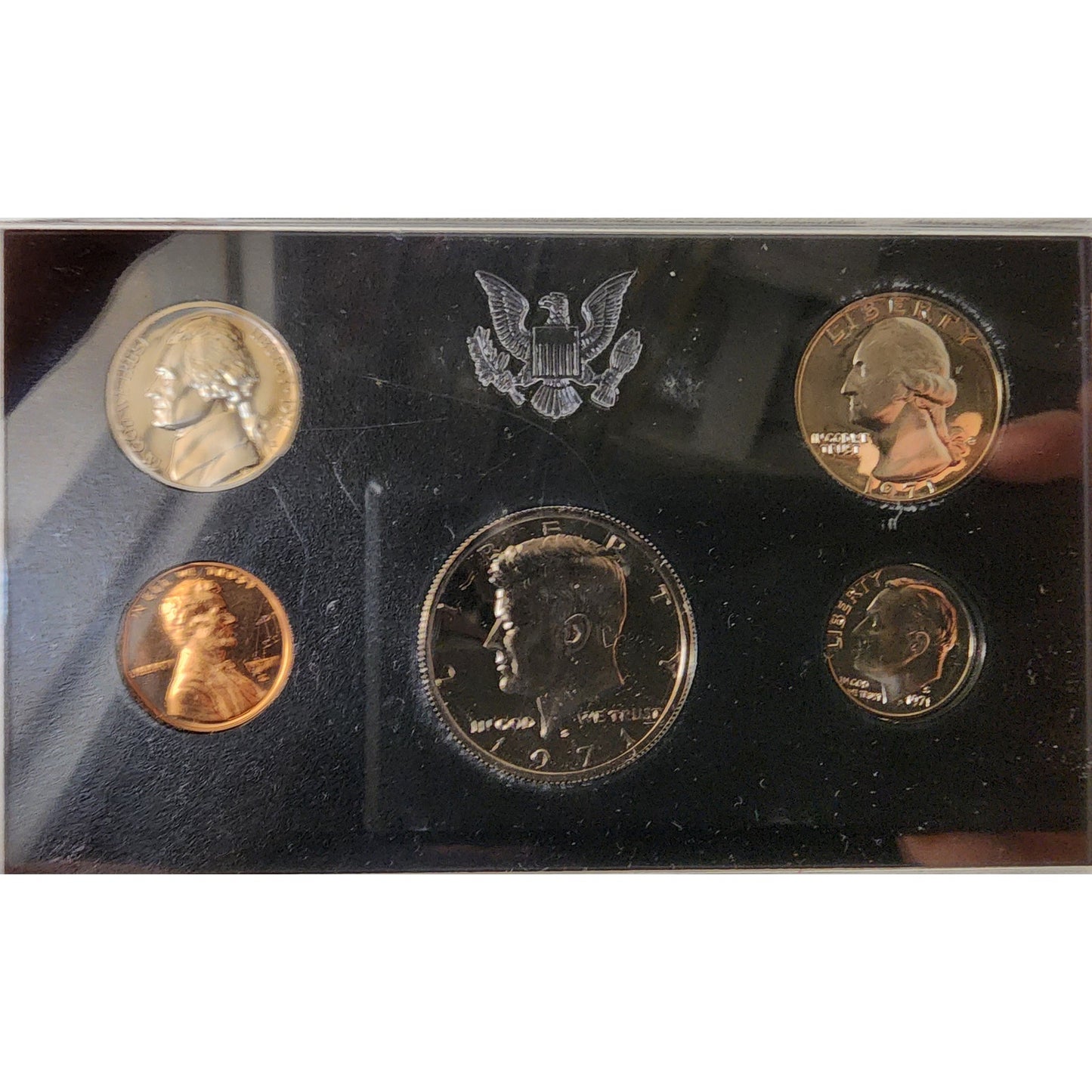 1971 U.S. Proof Set + 1863 Florida $1 Confederate Note • Display Pair • Repro
