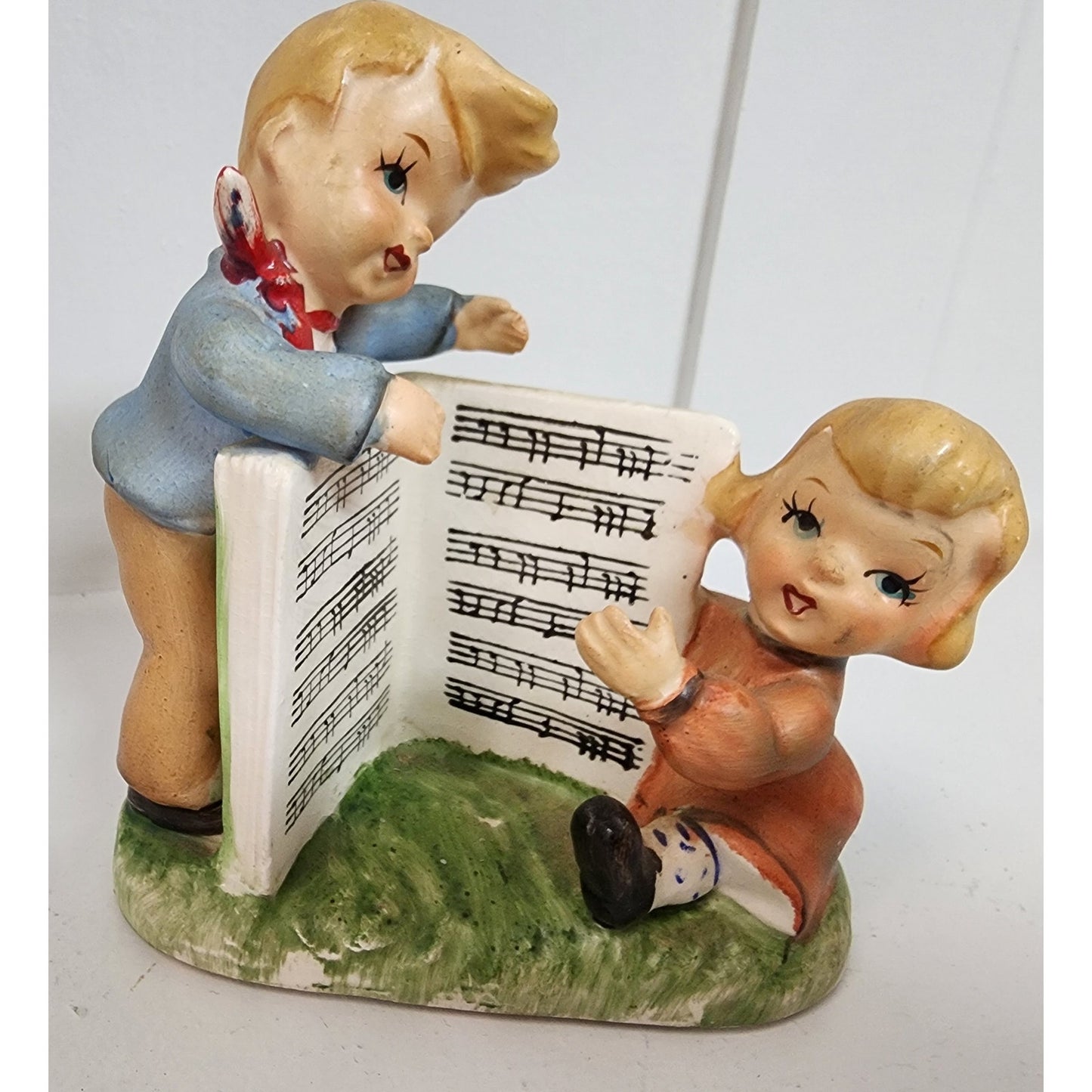 Vintage Royal Crown Japan Porcelain Musical Children Figurines 4 Set HandPainted