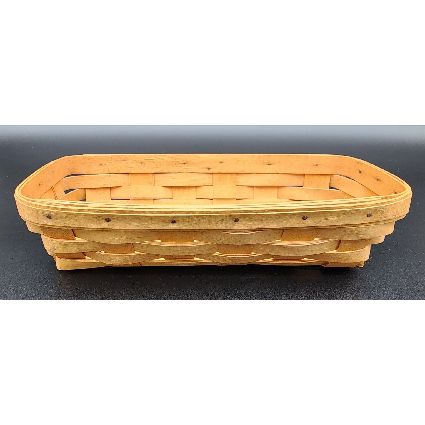 Longaberger Handwoven Basket 1998 SDW Signed – Small Utility Storage Tray