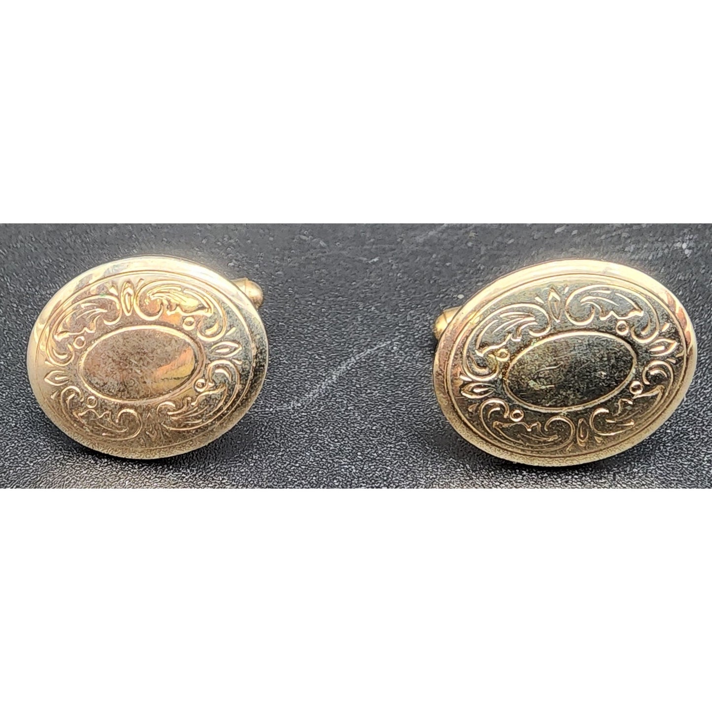 Vintage Cufflinks & Horse Head Tie Clip Set Gold Silver Mixed Lot